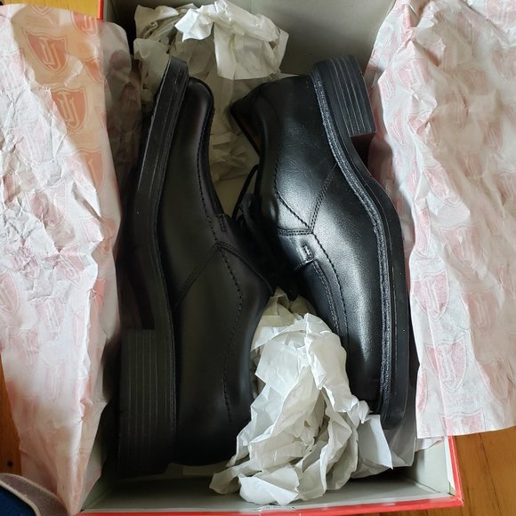 London Underground, Men's Black Leather Chunky Oxford Shoes Men's Size 8 M - Picture 11 of 14